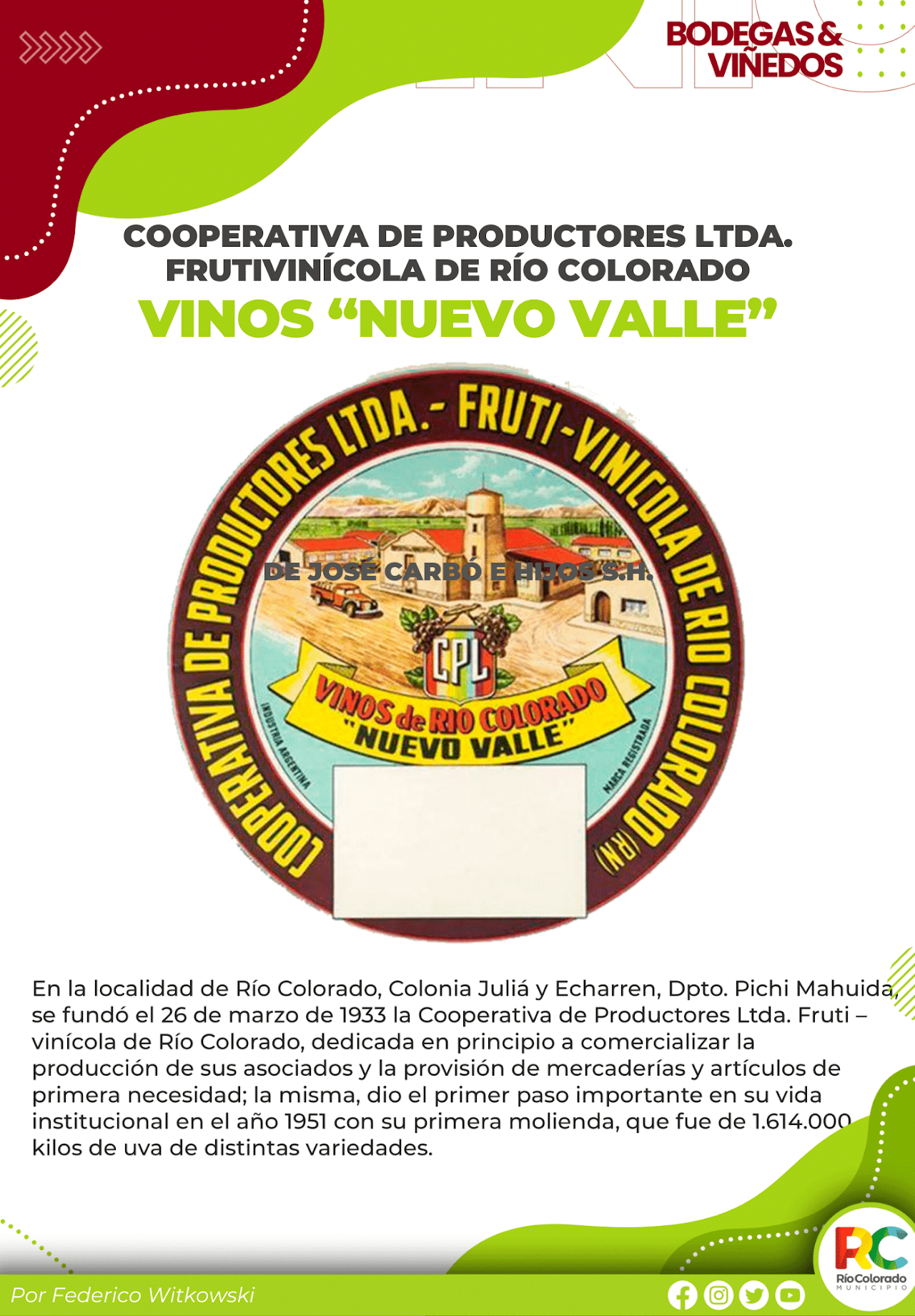 Cooperativa de Productores LTDA. Rio Colorado